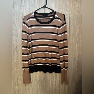 Ring Brown and Black Striped Sweater